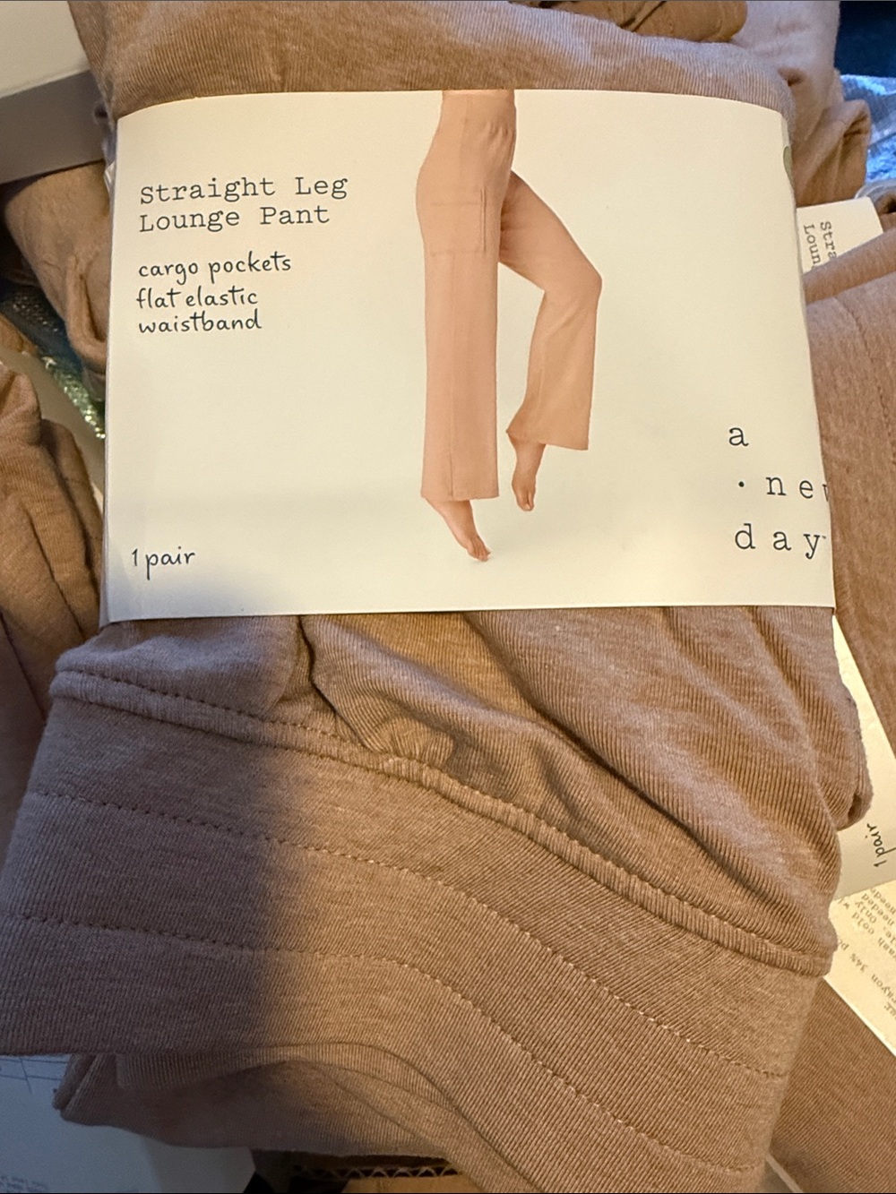 a new day Taupe Straight Leg Lounge Pant